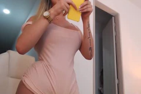 sexy monstrous mounds ladyboy jerking off On webcam, Part 5