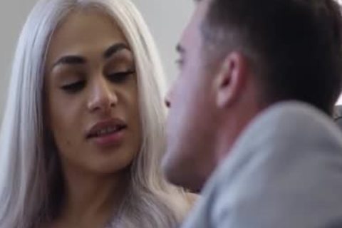 blond shemale Eva Maxim ass Streched By A Bigdick