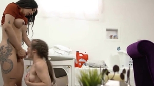 TS Eva Maxim Licks And bonks Spencer Bradleys bushy love tunnel